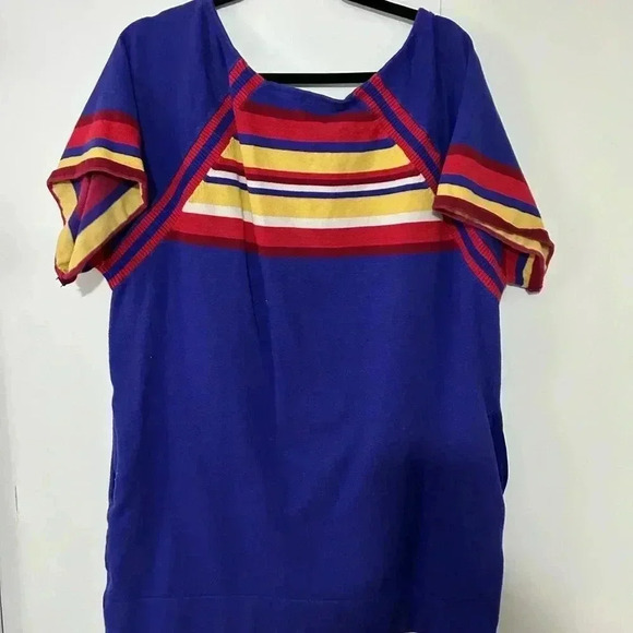 Free people dress blue light knit women’s short - Picture 6 of 6